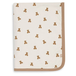 Couverture berceau 75x100cm Mini Teddy Bear Waffle/Fluffy 