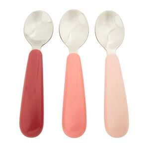 Lot de 3 cuillères en métal Yummix rose 