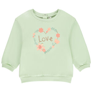 Sweat molleton oversize à motif fantaisie pour bébé fille 