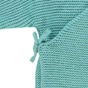 Gilet en tricot uni coton pour bébé garçon 