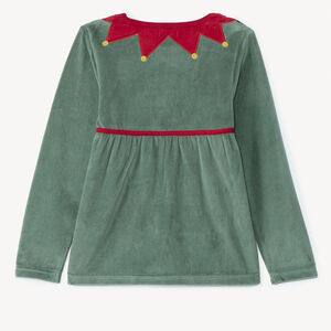Set pyjama ludique 3 pièces lutin de Noël fille 