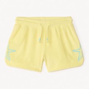 Short en éponge broderie étoile de mer pour fille 