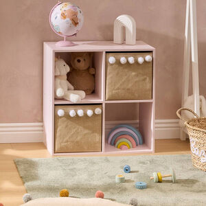 Étagère enfant Mix'n Modul 4 cases - Rose pastel 