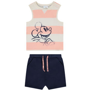Ensemble short molleton + débardeur Mickey Disney pour bébé garçon 