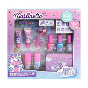 Coffret complet ongles et lèvres avec étuis licorne Little Unicorn 