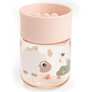 Gobelet d'apprentissage bord 360° Tiny Farm Rose 