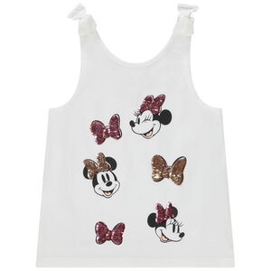 Débardeur prints à sequins Minnie Disney fille 