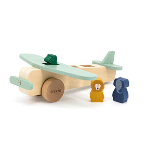 Avion en bois - Animaux 