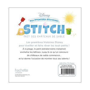 Livre Disney "Mes premières histoires - Stitch fait des châteaux de sable" 