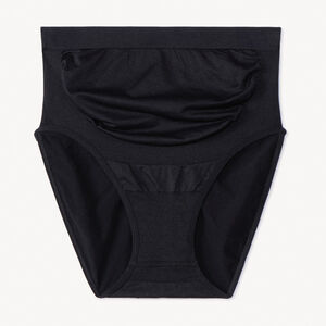 Culotte de grossesse taille haute sans coutures en microfibre 