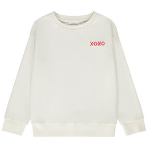 Sweat molleton oversize brodé et printé pour enfant 