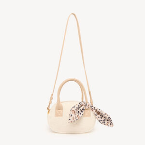 Sac bandoulière sherpa fille nœud léopard 