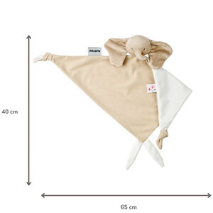 Doudou maxi - éléphant - velours côtélé - Sable - 60x40 cm 