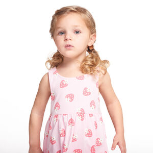 Robe sans manches imprimé fantaisie pour bébé fille 