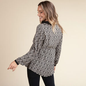 Chemise de grossesse et d'allaitement imprimé ethnique 