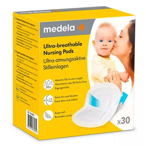 Boite de 30 coussinets d'allaitement ultra-respirants - Jetables 