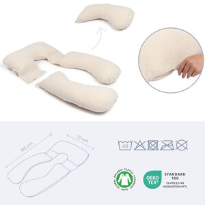 Coussin d'allaitement MAXXY mini fleurs sable 