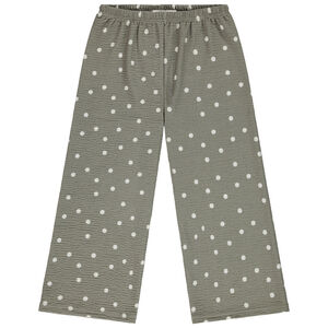 Pantalon large imprimé fantaisie pour fille 