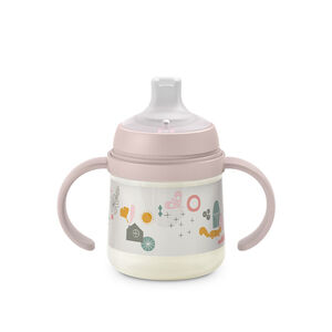 Biberon à anses First 150 ml 6M+ Walk in the park rose 