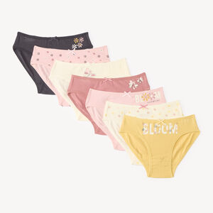 Lot de 7 culottes fantaisies avec nœud fille 