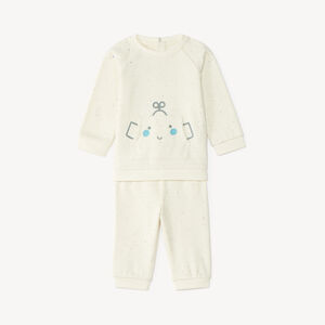 Ensemble de jogging bébé garçon avec poche kangourou ludique robot 