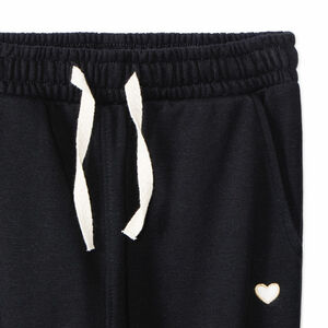 Ensemble jogging molleton avec sweat fleuri pour fille 