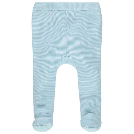 Calecon A Pieds Fermes En Maille Coton Pour Bebe Garcon Orchestra Fr