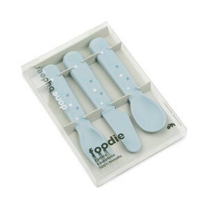 Coffret de 3 couverts Happy Dots Foodie Bleu 