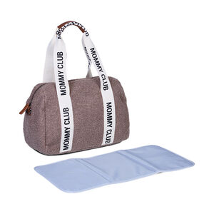 Sac à langer Mommy Club Signature en teddy Brun clair 