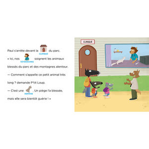 Livre "P'tit loup au parc animalier  3ans+ 