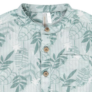 Chemise manches courtes imprimé feuillage pour bébé garçon 