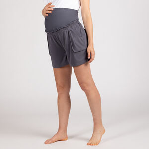 Short de grossesse uni avec bandeau haut 