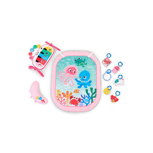 TAPIS D'EVEIL 4 EN 1 KICKIN TUNES MEDUSE ROSE 