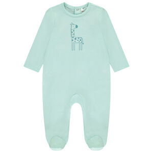 Dors-bien en jersey uni print animal pour bébé garçon 