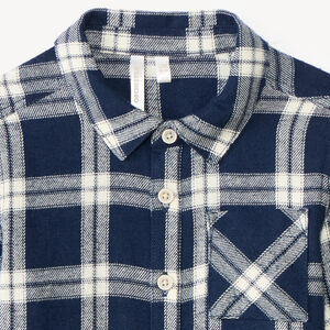 Chemise manches longues bébé garçon en flanelle à carreaux 