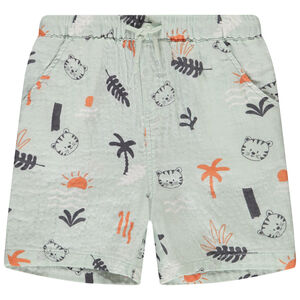 Bermuda imprimé fantaisie tigres pour bébé garçon 