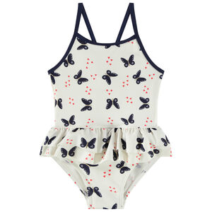 Maillot de bain 1 pièce imprimé papillon pour bébé fille 