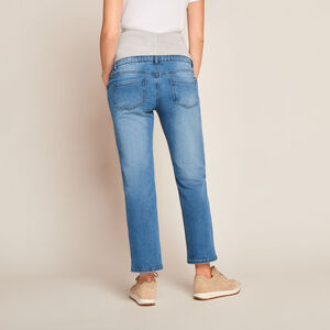 Jean droit de grossesse avec bandeau haut 