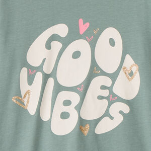 T-shirt manches longues fantaisie pailletée pour fille  