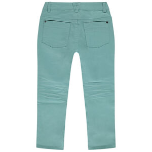 Pantalon slim en twill uni garçon 
