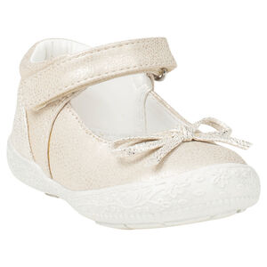 Babies dorées effet fantaisie avec noeud  