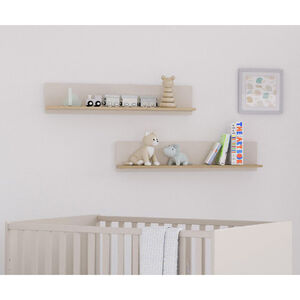 Etagère murale Hazel Cashmere Beige / Chêne montana 