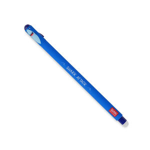 Stylo gel à encre bleue effaçable Requin 