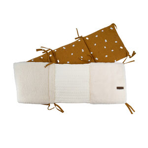 Tour de lit réversible et bi-matière 30 x 180 cm Boubou 