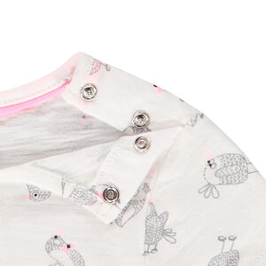 Ensemble 2 pièces t-shirt et salopette pour bébé fille 