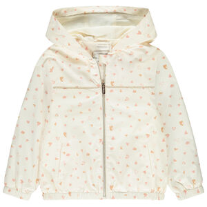 Coupe-vent imprimé cœurs effet tacheté pour fille 