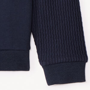 Pull manches longues à puffed print fantaisie pour garçon 