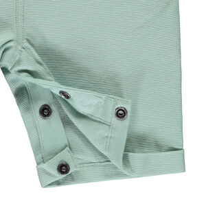 Salopette courte en toile + poche plaquée pour bébé garçon 