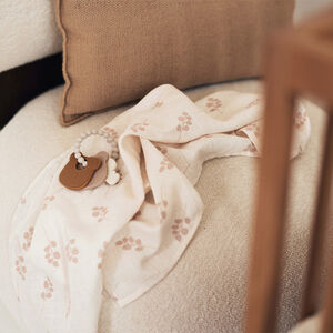 Lot de 2 langes en gaze de coton 115 x 115 cm Twig wild rose 