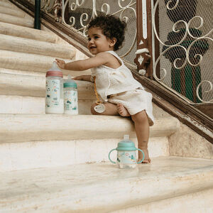 Biberon avec tétine symétrique SX Pro M 270 ml Walk in the park vert 